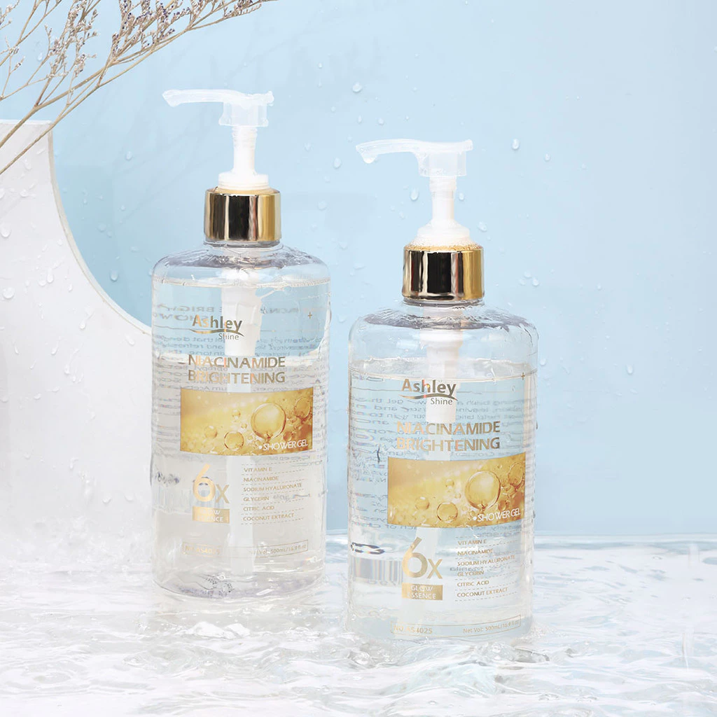 Ashley Shine Niacinamide Brightening 6x Glow Shower Gel - 500ml