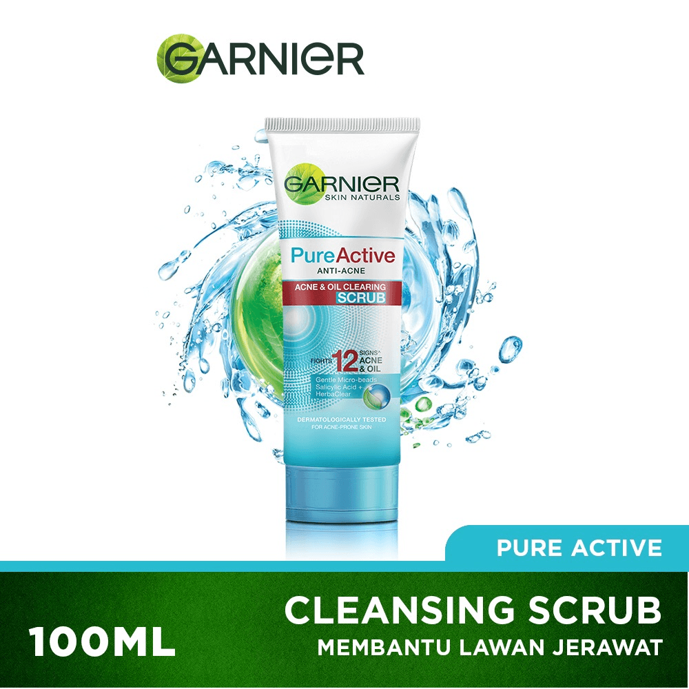 Garnier Skin Naturals Pure Active Clearing Scrub 100ml