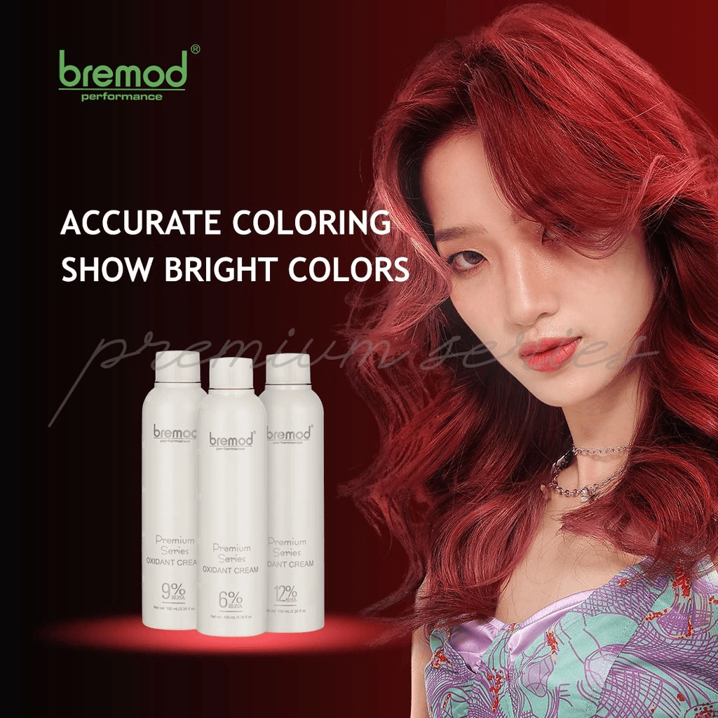 Bremod Performance 8.17 Milk Tea Ash Hair Color + Oxidant Cream 12% - 100ml+100ml