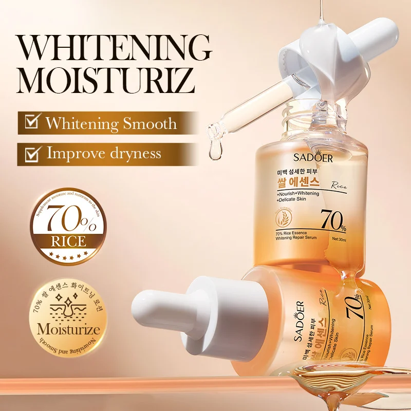 Sadoer 70% Rice Essence Brightening Repair Serum - 30ml