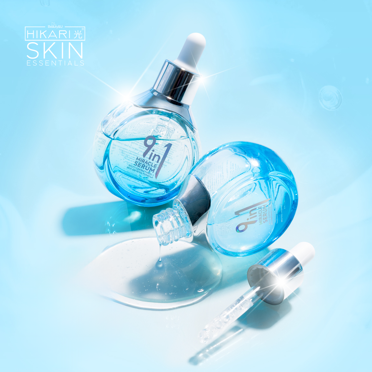 مصل هيكاري سكين إسنشالز المعجزة 9 في 1 - 30 مل