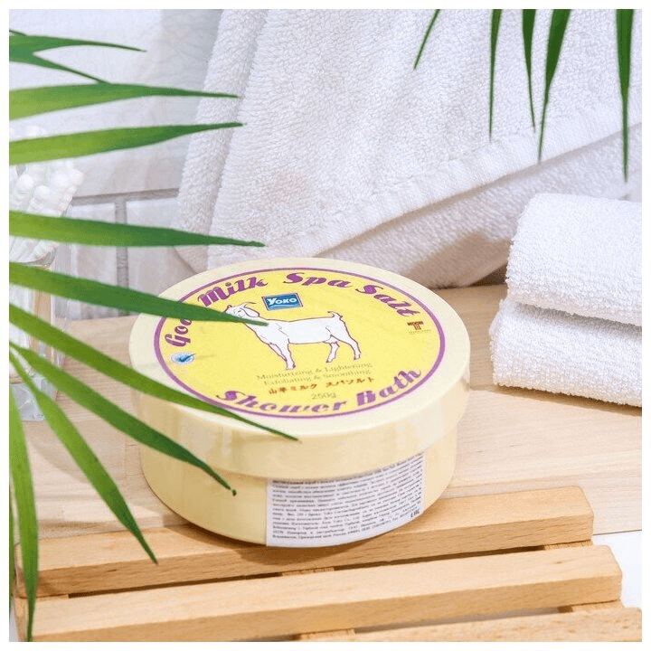 Yoko Goat Milk Spa Salt Shower Bath - 250g × 2 Pcs