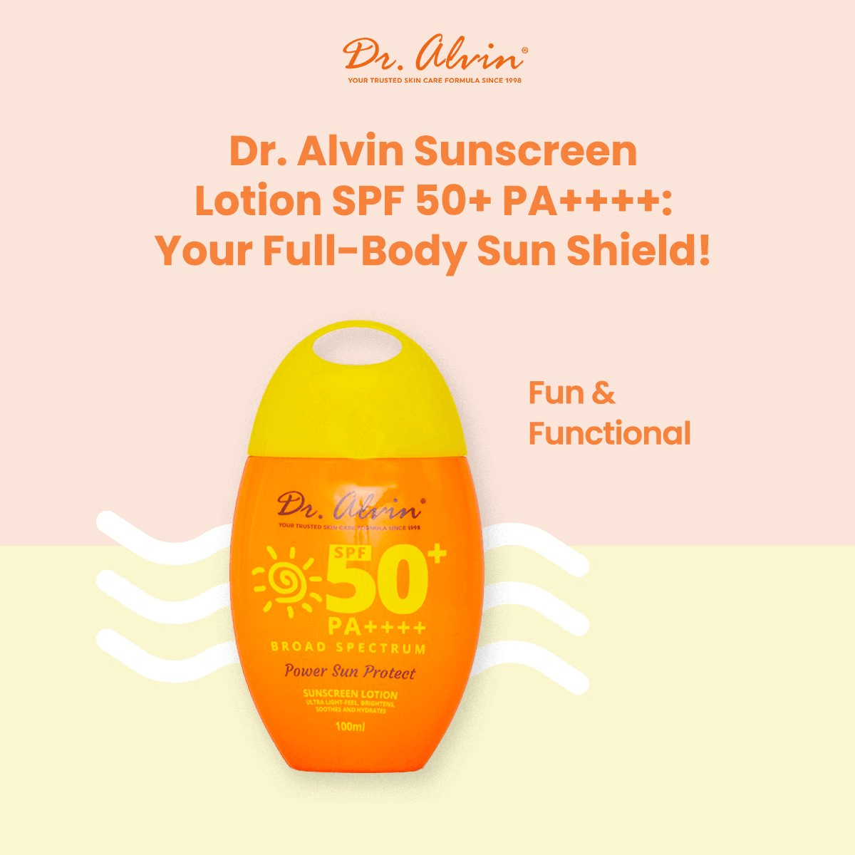 Dr. Alwin Power Sun Protect Sunscreen Lotion SPF50+ PA+++ - 100ml