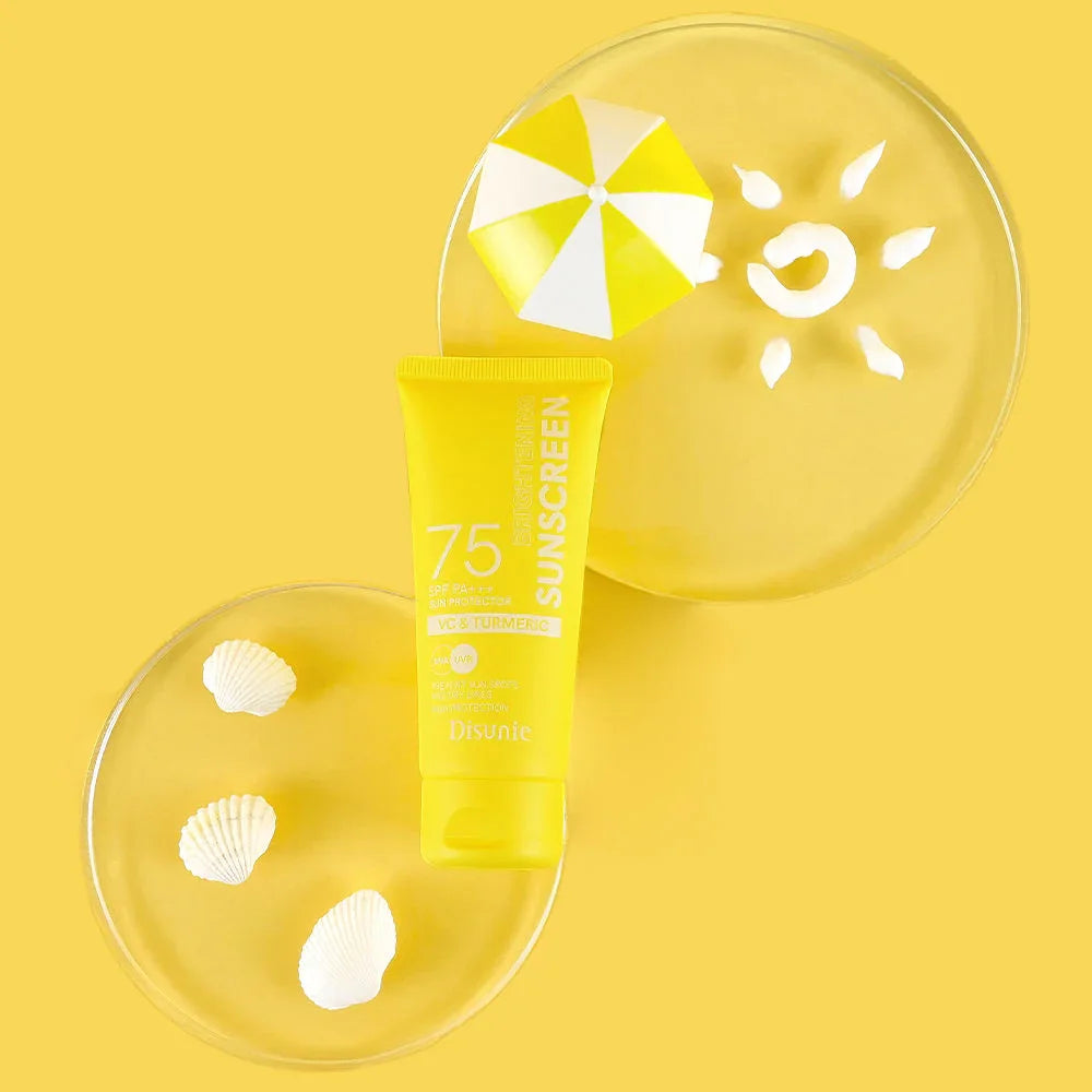 Disua Sunscreen Disunie VC & Turmeric Brightening Sunscreen SPF75 PA+++ - 60g – Moon Kuwait