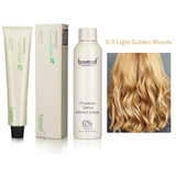 Bremod 9.3 Light Golden Blonde Hair Color + Oxidant Cream - 100ml+100ml