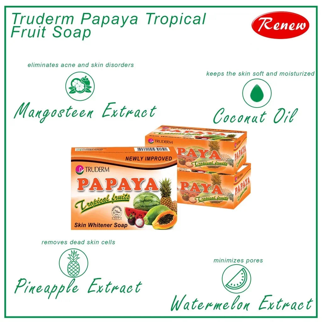 Truderm Papaya Tropical Fruits Soap - 135g