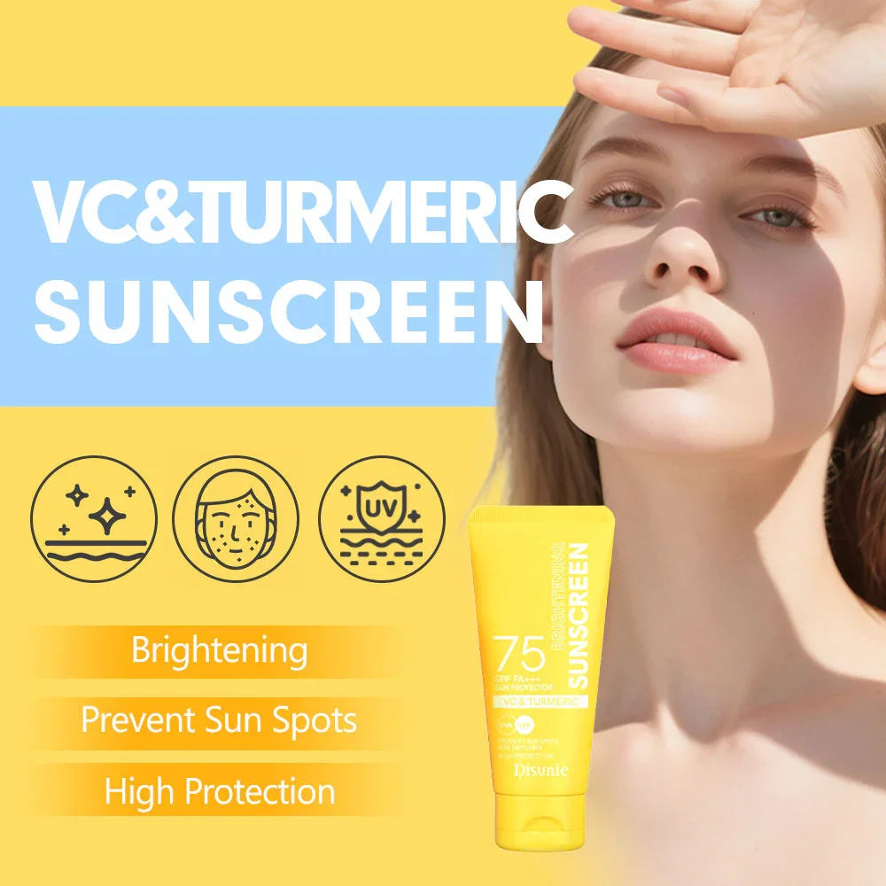 Disua Sunscreen Disunie VC & Turmeric Brightening Sunscreen SPF75 PA+++ - 60g – Moon Kuwait