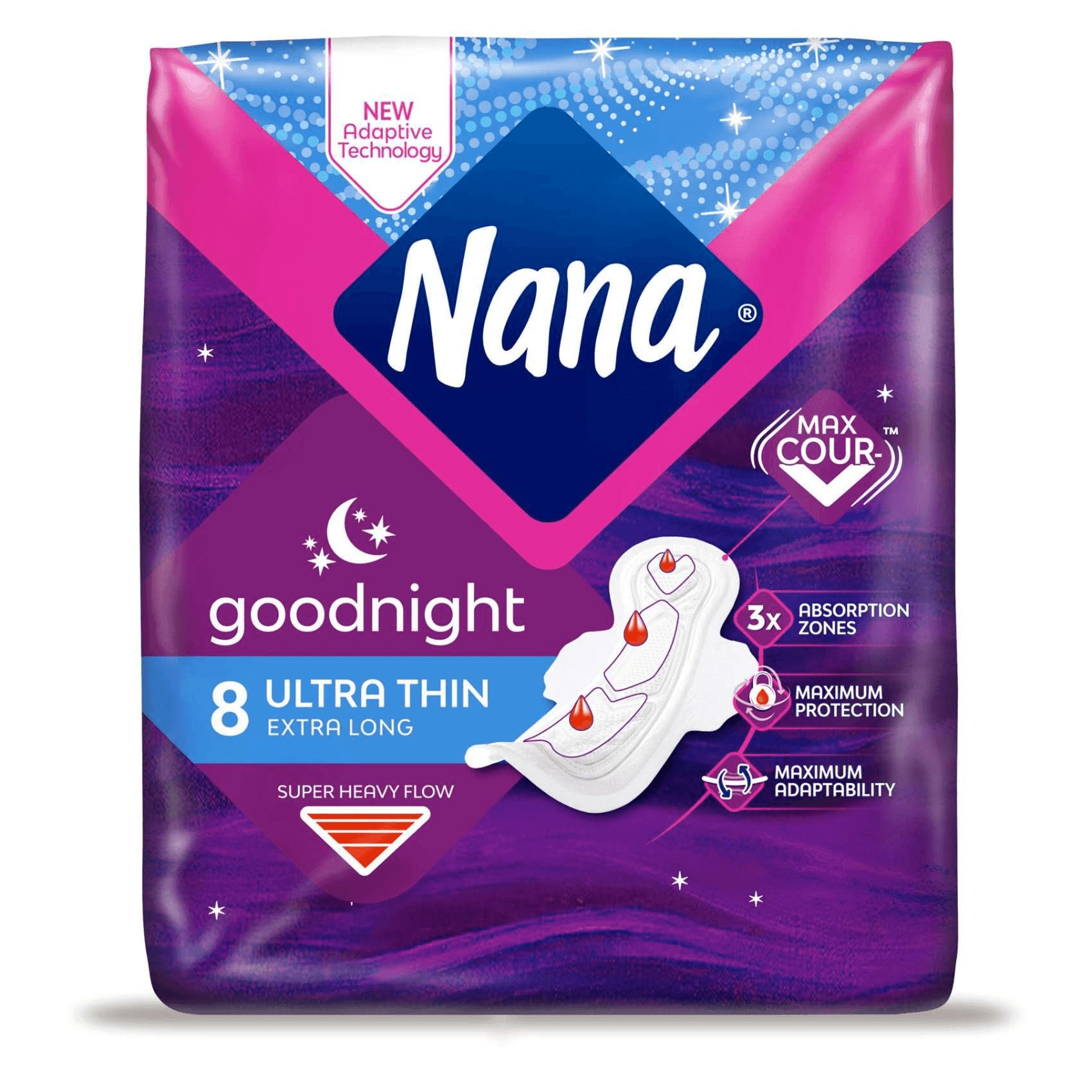 Nana Goodnight Ultra Thin Large Sanitary Pads With Wings - 8 Pads - Pinoyhyper