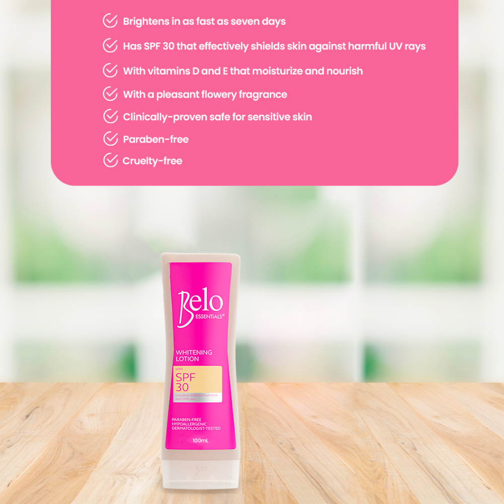 Belo Essentials Whitening Lotion With SPF30 - 100ml