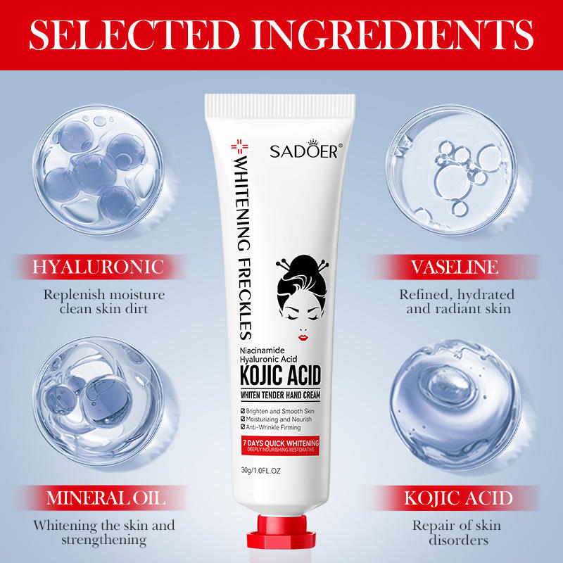 Sadoer Kojic Acid Niacinamide Brightening Hand Cream - 30g