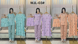 طقم بيجامة كوري نسائي 4 قطع WJL-03#