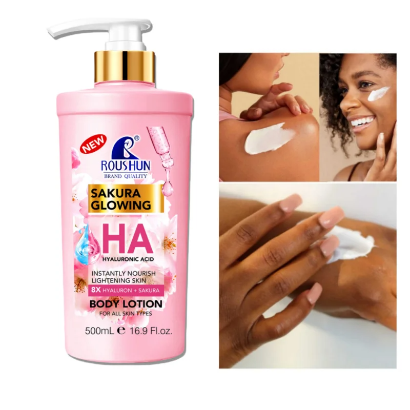 Roushun Sakura Glowing HA Body Lotion - 500ml