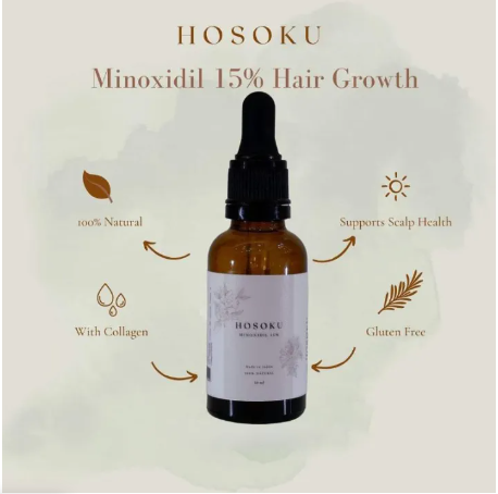 HOSOKU Minoxidil 15% Hair Regrowth Oil - 30ml