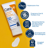 CeraVe Hydrating Mineral Sunscreen SPF 50 Face Lotion - 75ml