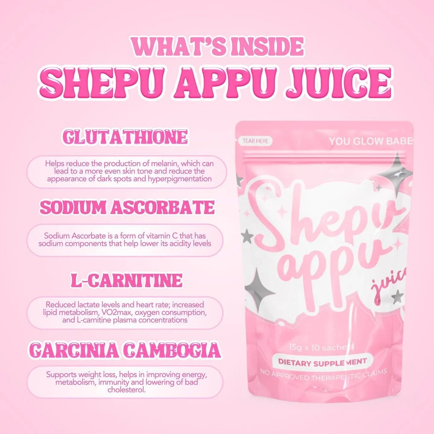 You Glow Babe Shepu Appu Juice Drink - 150g