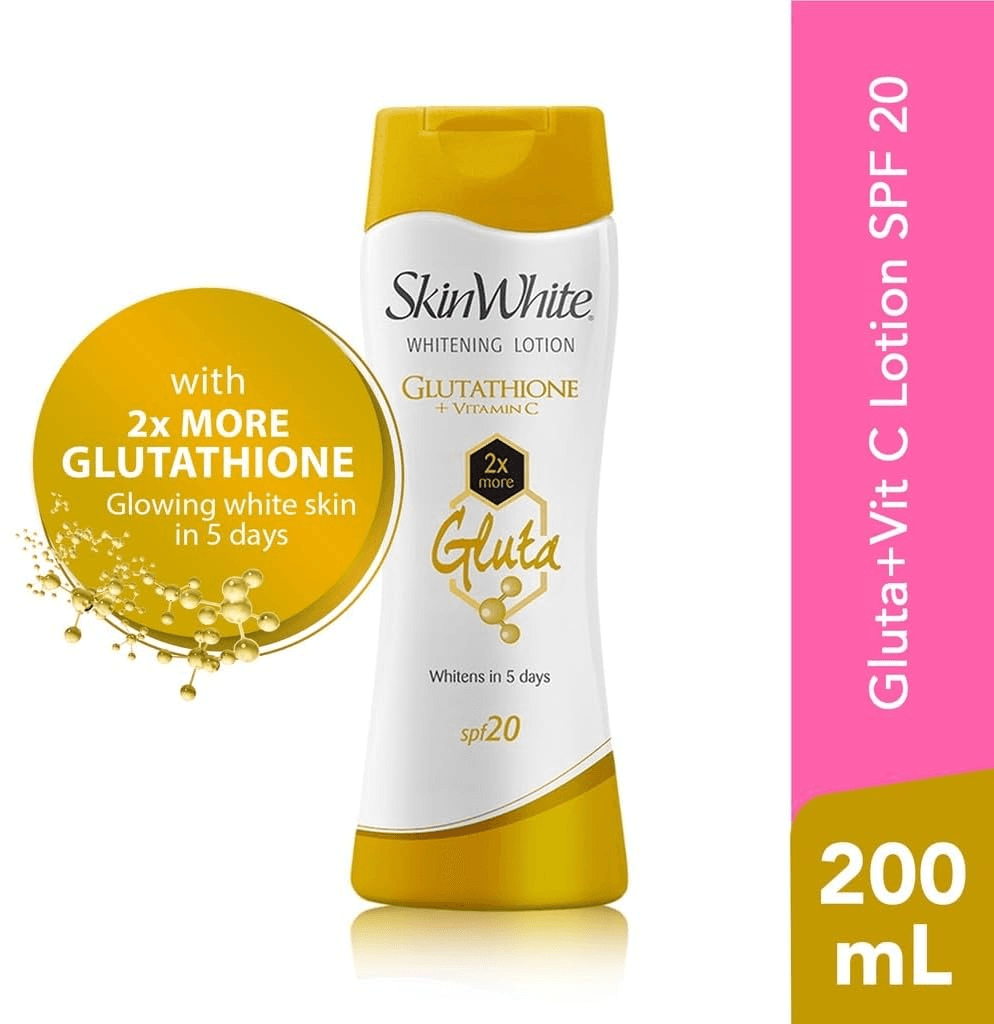 Skin White Glutathione Lotion SPF20 200ML Moon Kuwait Skin White Glutathione Lotion SPF20 200ML Moon Kuwait
