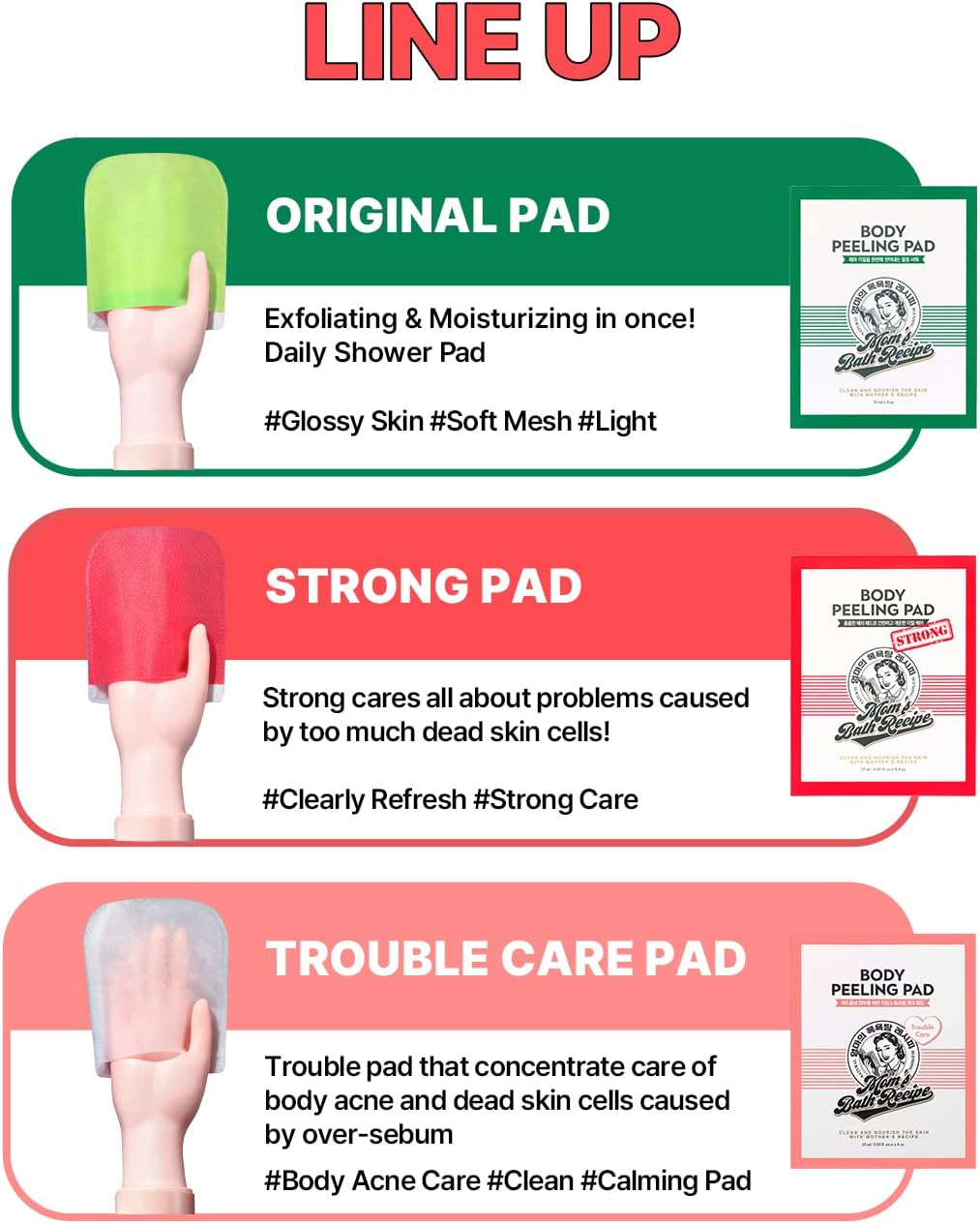 Mom’s Bath Recipe Body Peeling Pad Strong (1 Pcs) - 25ml
