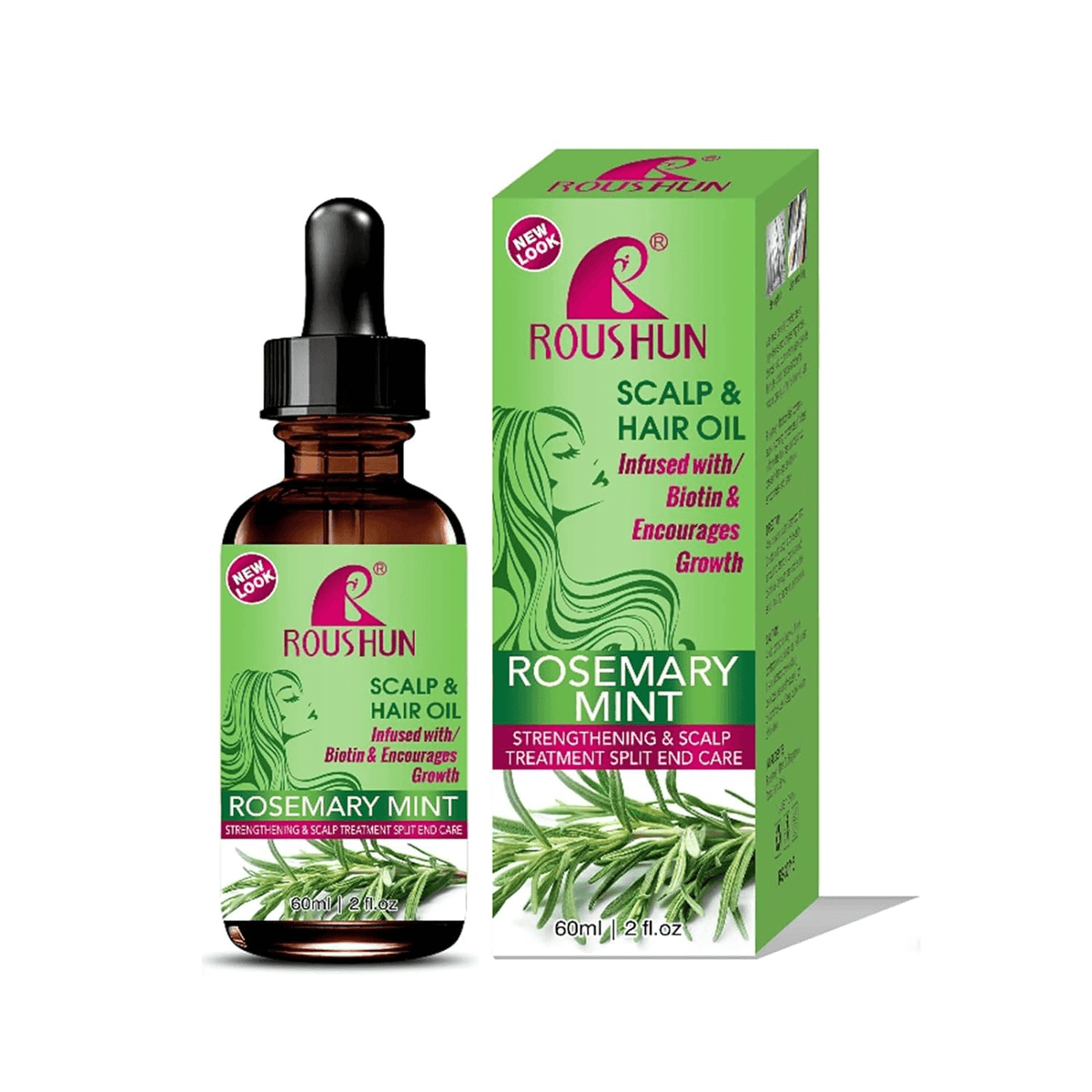 Roushun Rosemary Mint Hair Growth Oil - 60ml