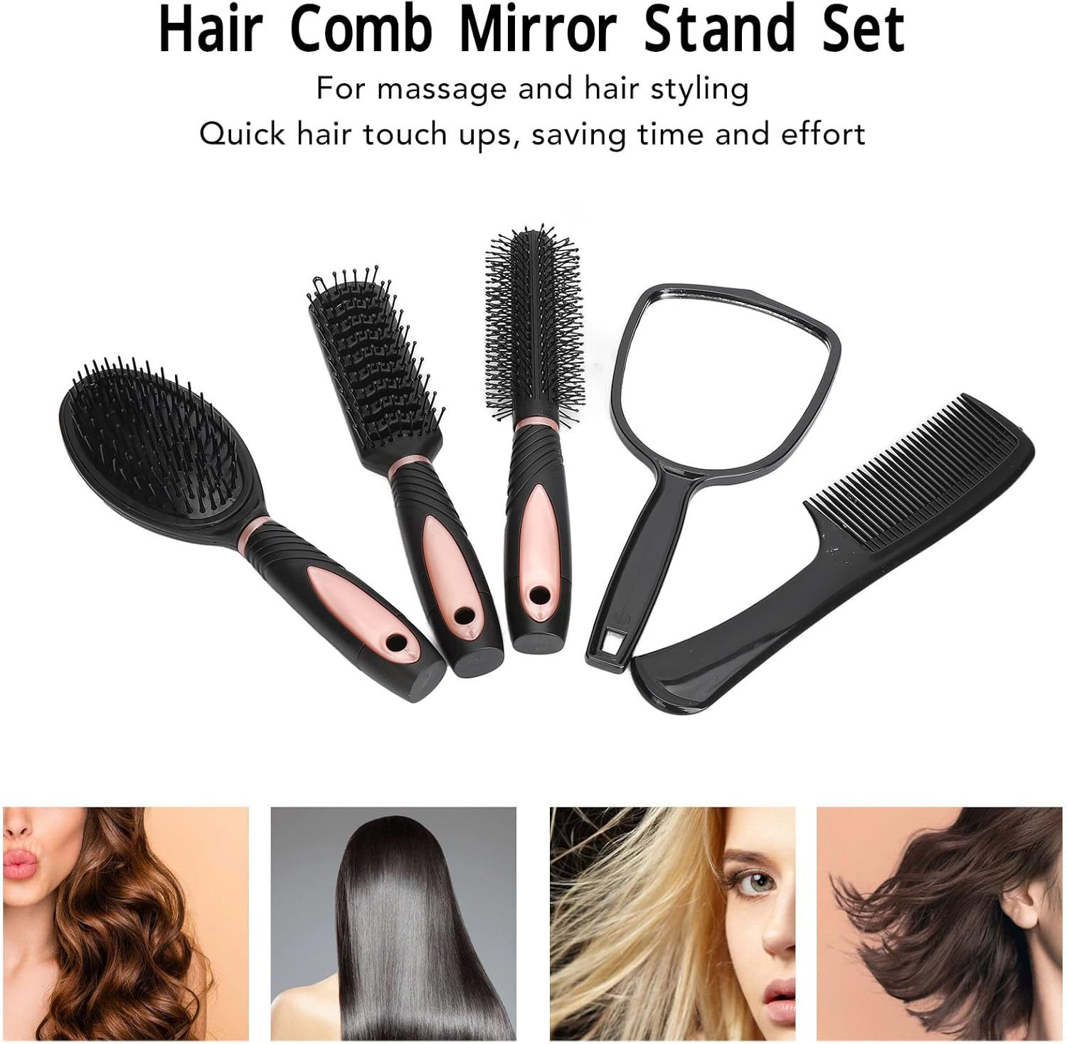 Professional Hair Styling Comb Set - 5 Pcs