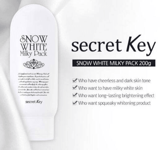 Secret Key Snow White Milky Pack - 200g