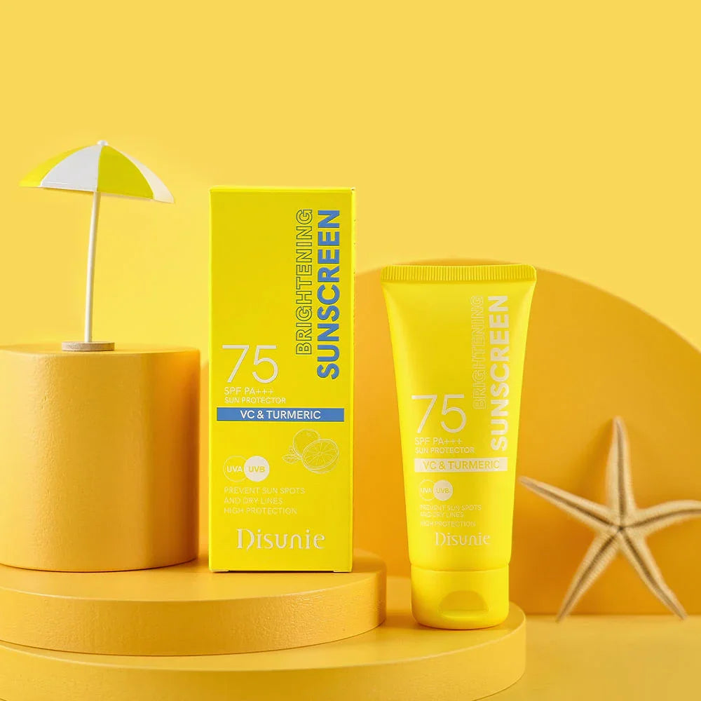 Disua Sunscreen Disunie VC & Turmeric Brightening Sunscreen SPF75 PA+++ - 60g – Moon Kuwait