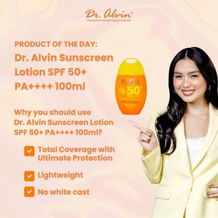 لوشن الوقاية من أشعة الشمس باور صن بروتكت من دكتور ألوين بعامل حماية من أشعة الشمس SPF50+ PA+++ - 100 مل