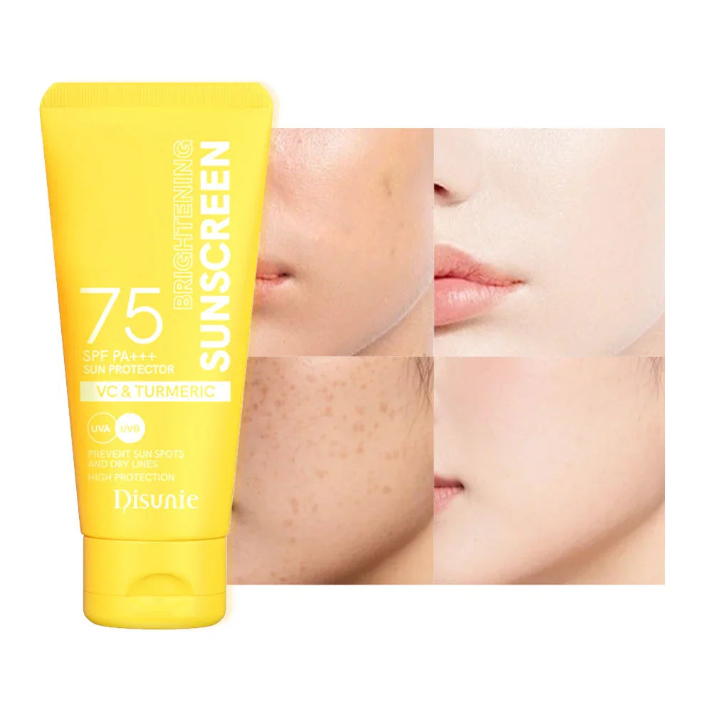 Disua Sunscreen Disunie VC & Turmeric Brightening Sunscreen SPF75 PA+++ - 60g – Moon Kuwait