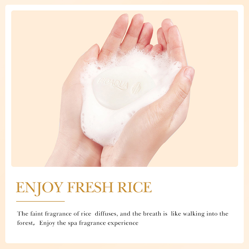 BIOAQUA Rice Raw Pulp Essence Soap - 100g