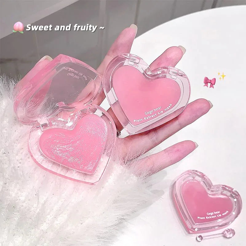 Gege Bear Plant Extract Lip Care Set Lip Mask & Lip Oil