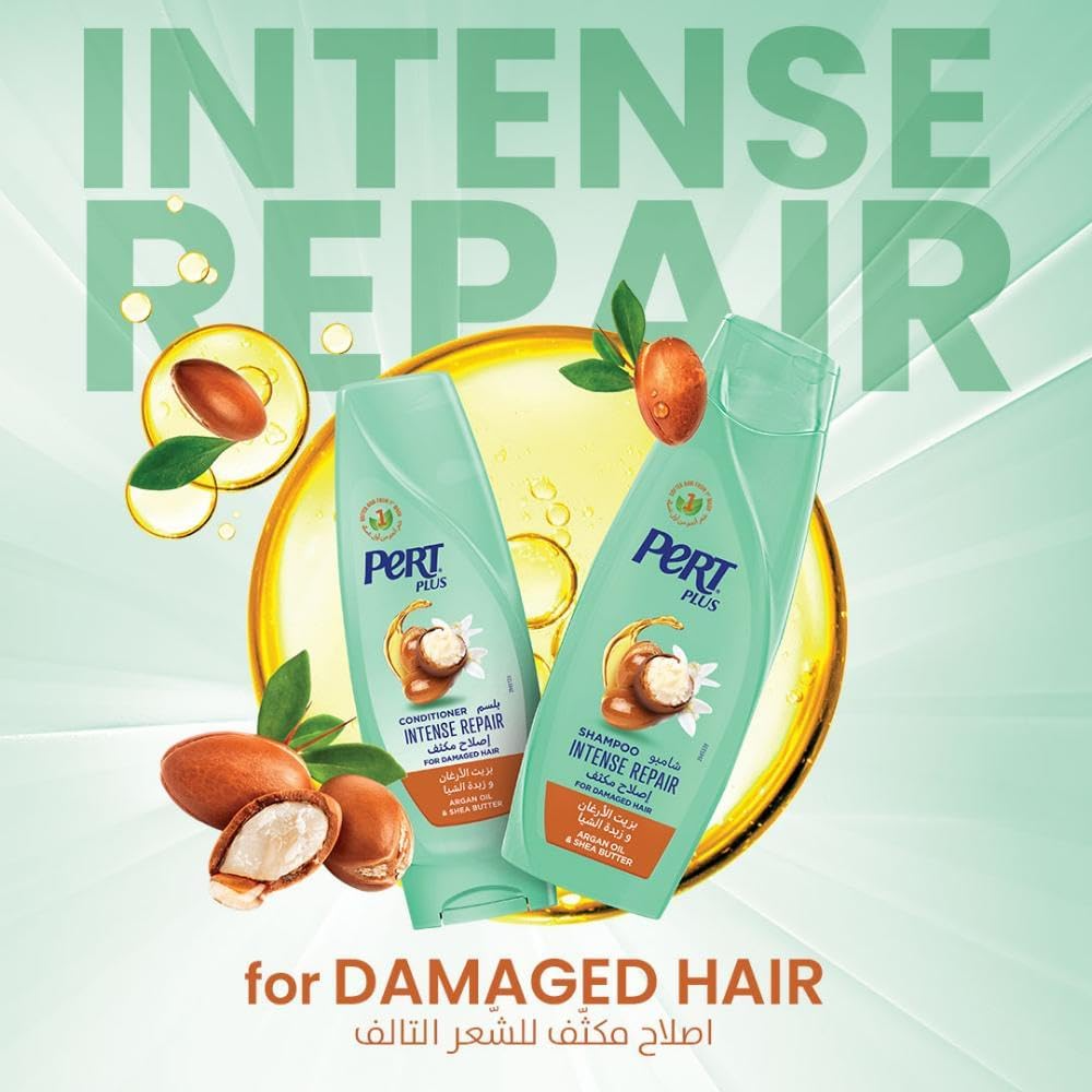 Pert Plus Shampoo Intense Repair With Argan Oil & Shea Butter - 400ml