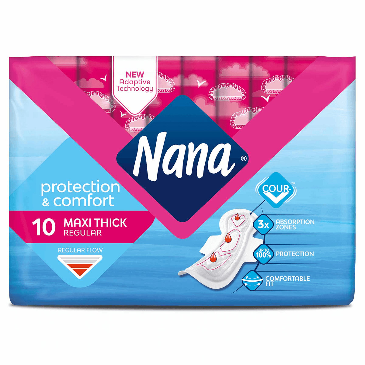 Nana – Maxi Thick Fast Absorption Pads 10 Pads