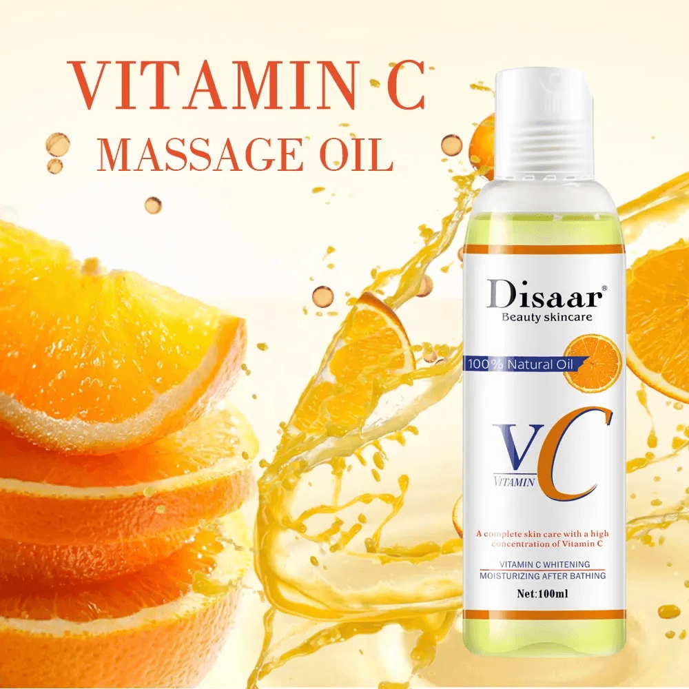 Disaar 100% Natural Vitamin C Body Massage Oil - 100ml