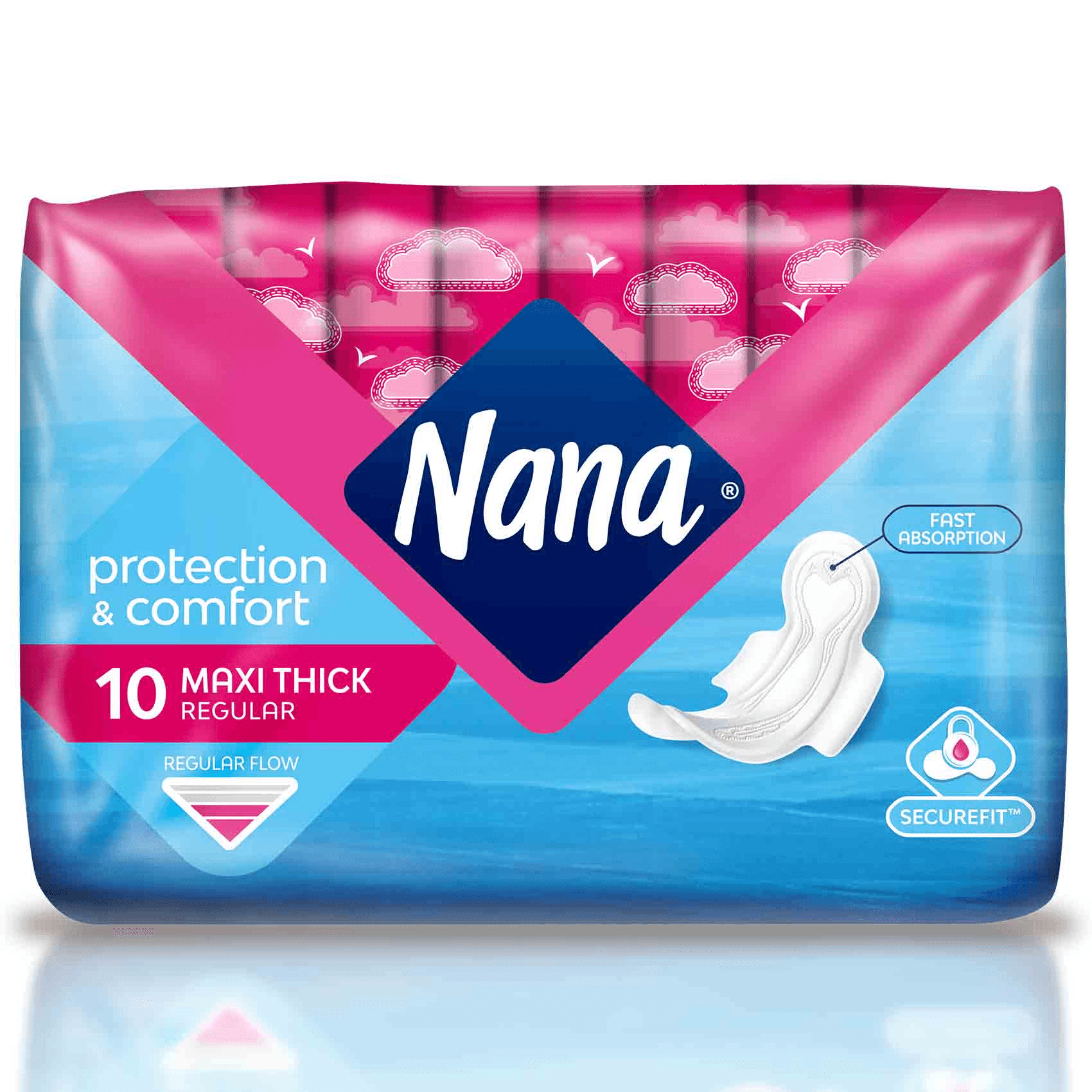 Nana – Maxi Thick Fast Absorption Pads 10 Pads