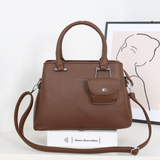Women's Fashion HandBag With Coin Pouch - 6085#