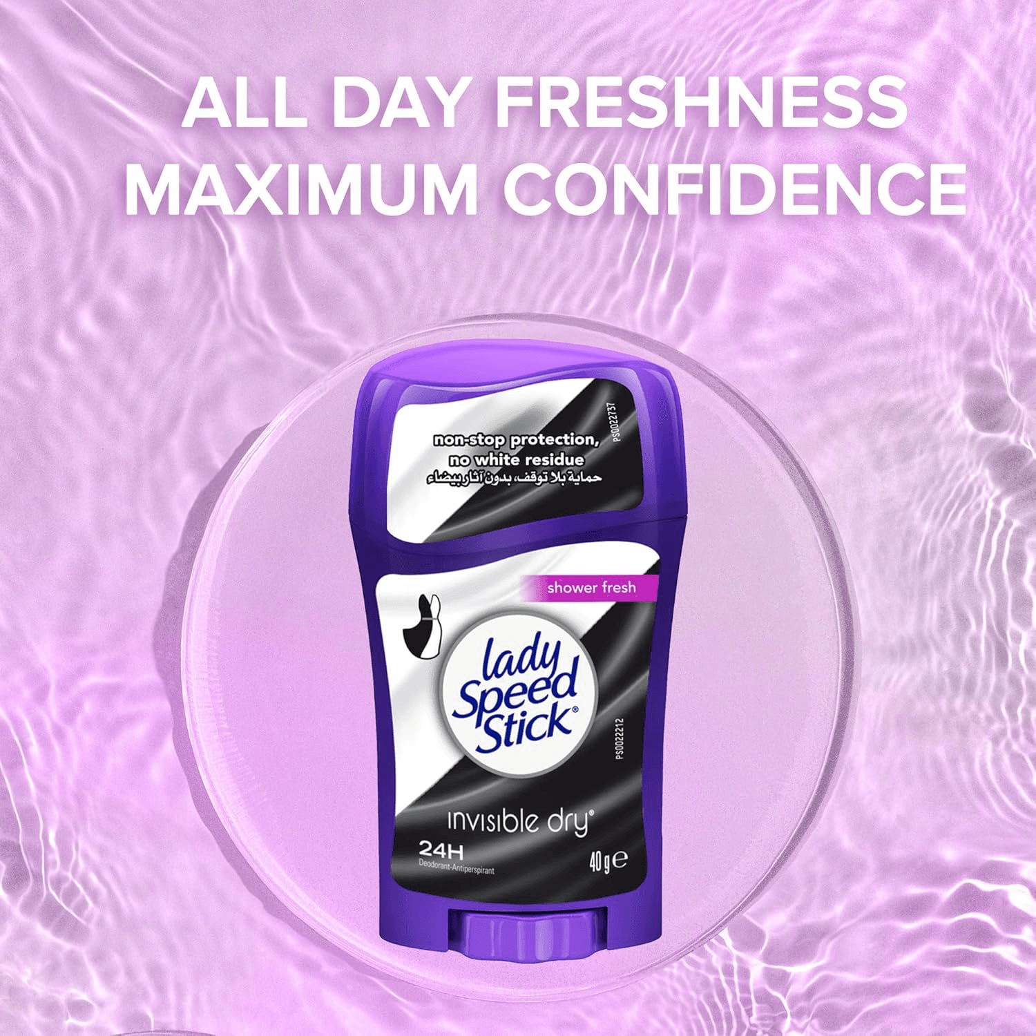 Lady Speed Stick Invisible Dry Shower Fresh Deodorant 40g