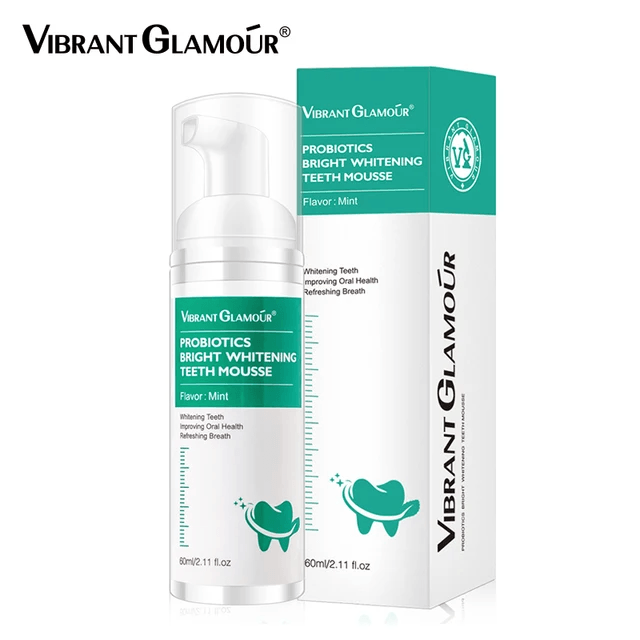 Vibrant Glamour Probiotics Bright Whitening Teeth Mousse - 60ml