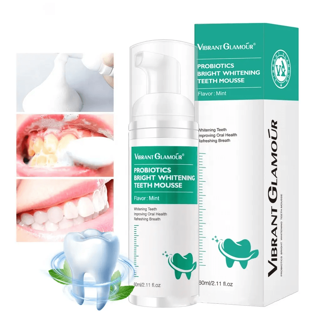 Vibrant Glamour Probiotics Bright Whitening Teeth Mousse - 60ml