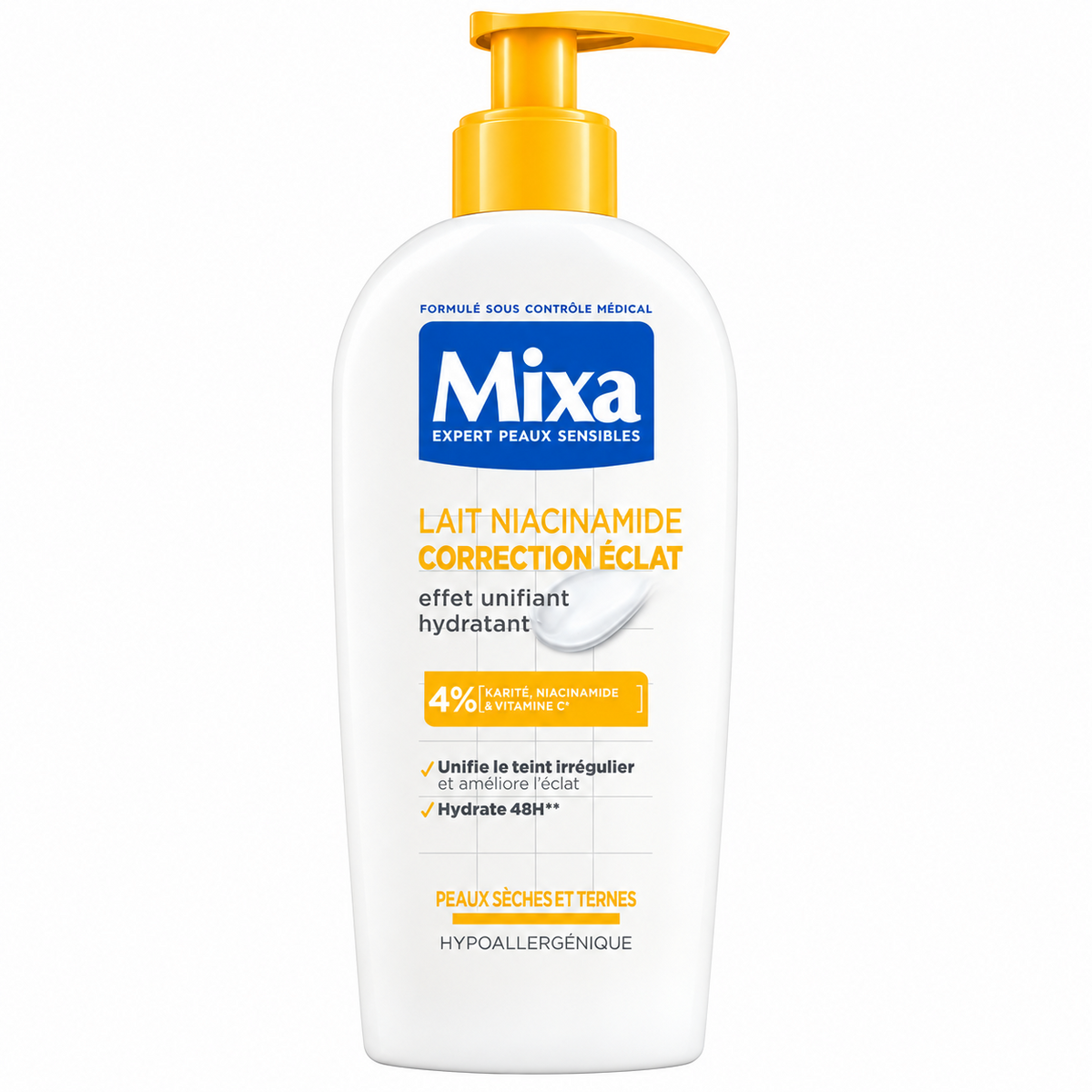 Mixa Niacinamide Radiance Correcting Milk Body Lotion - 250ml