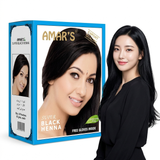 Amar's Herbal Henna Hair Color Super Black - 6 Pcs × 10g