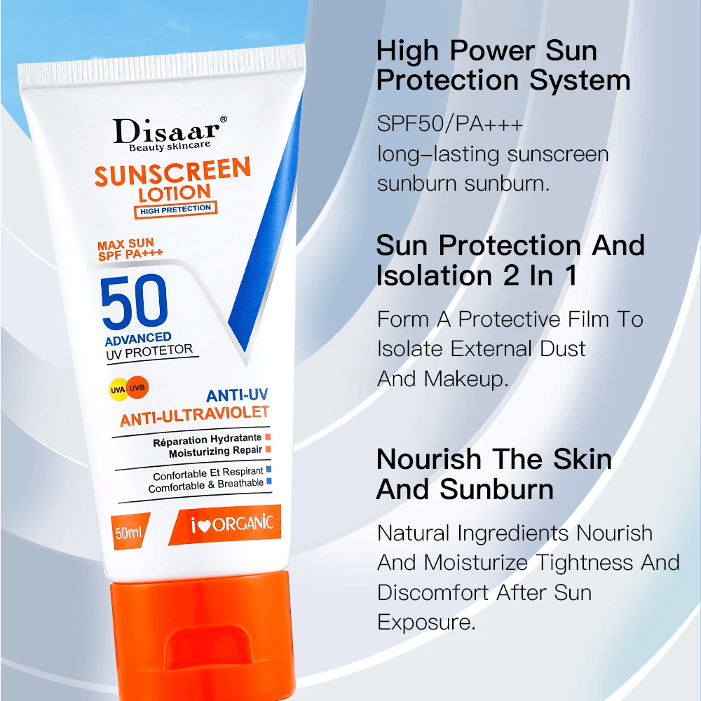 Disaar Sunscreen Lotion Anti-Ultraviolet Spf 50 - 50ml