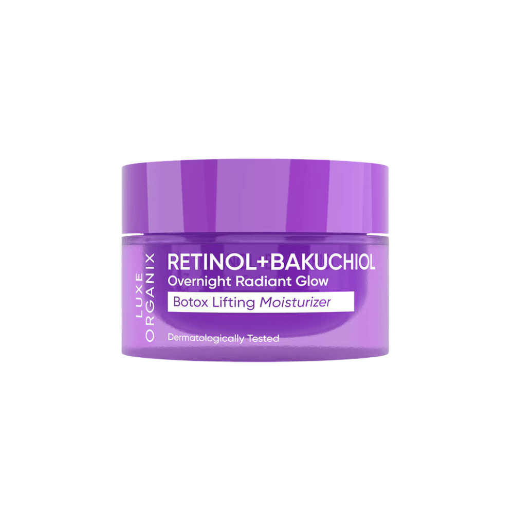 Luxe Organix Retinol + Bakuchiol Overnight Radiant Glow Botox Lifting Moisturizer 50g