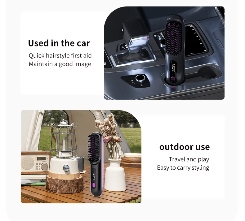 Portable Wireless Hair Straightener Comb - A6
