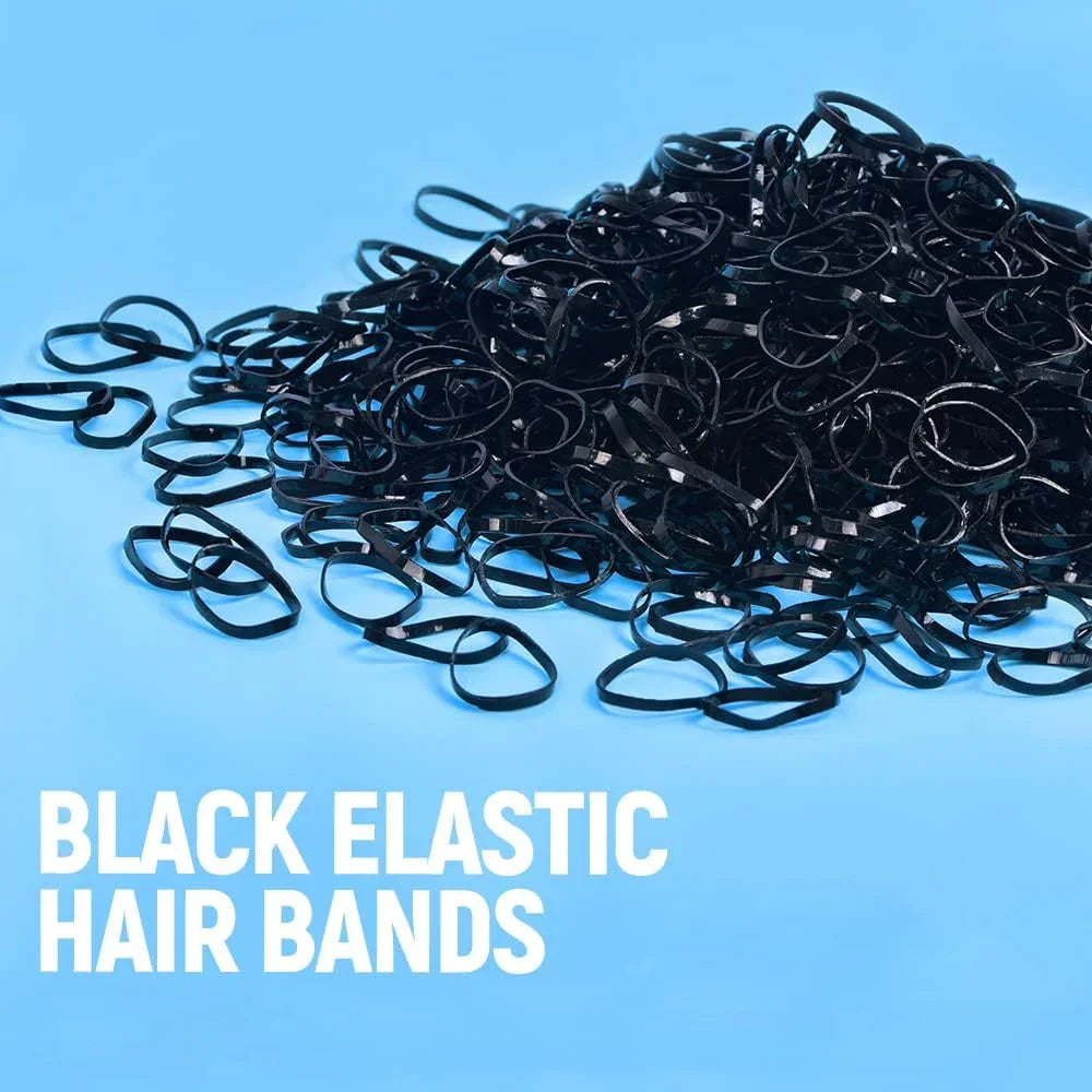 Mini Elastic Rubber Bands Black Color KT-108-A