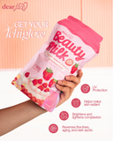 Dear Face Beauty Milk Premium Japanese Strawberry Drink - 180g