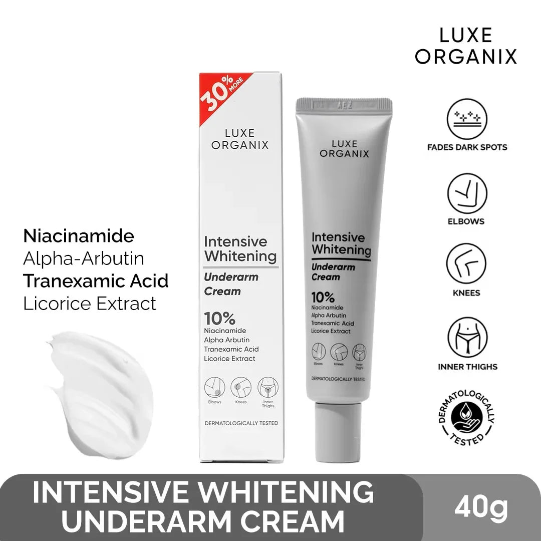 Luxe Organix Intensive Brightening Underarm Cream - 40g