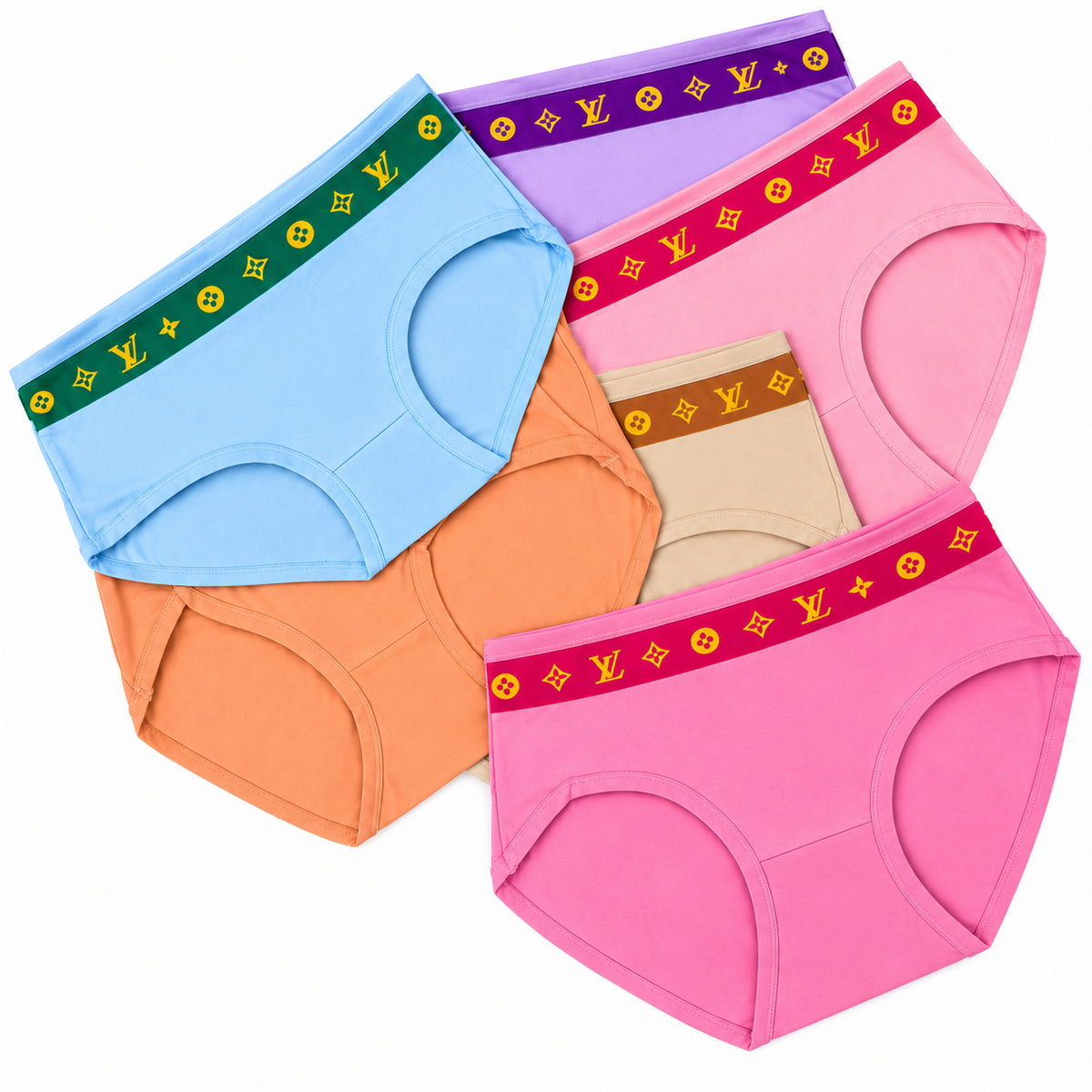 Andieya Women’s Multicolor Panty 3 Pcs Set