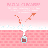 Disunie Hyluronic Acid & Rose Soothing Repairing Facial Cleanser - 100g