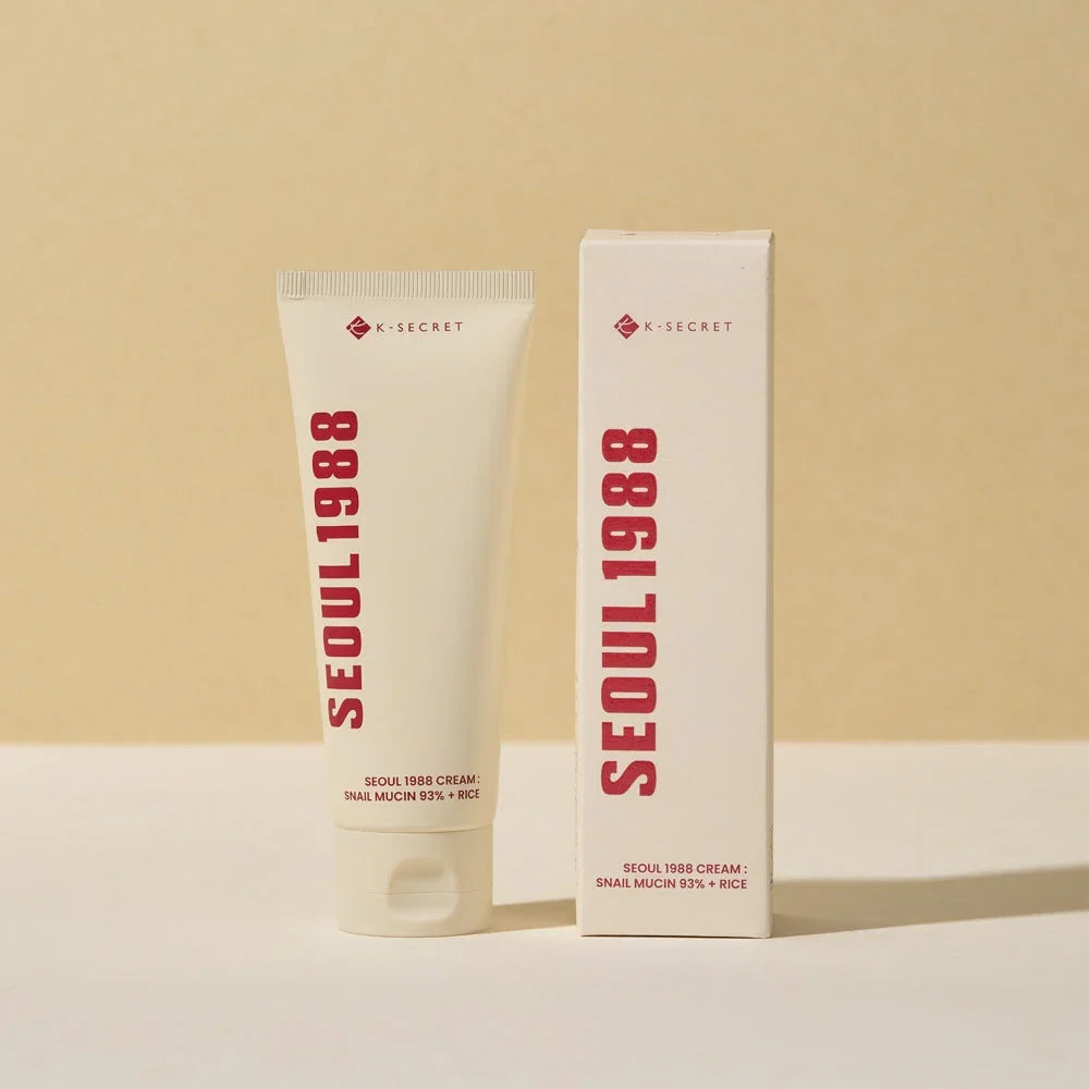 K-Secret Seoul 1988 Cream Snail Mucin 93% + Rice - 100ml