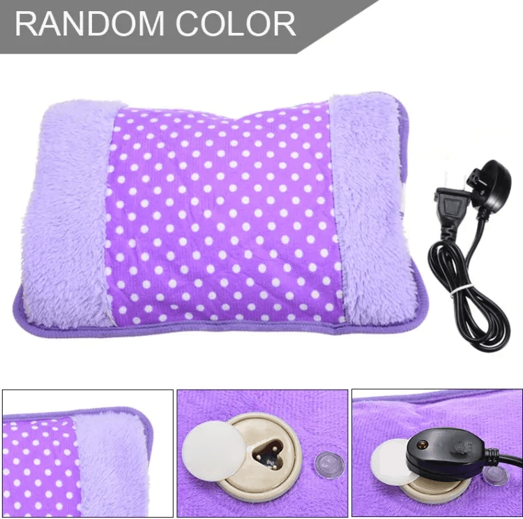 Electric Hot Water Bag With Plush Cover