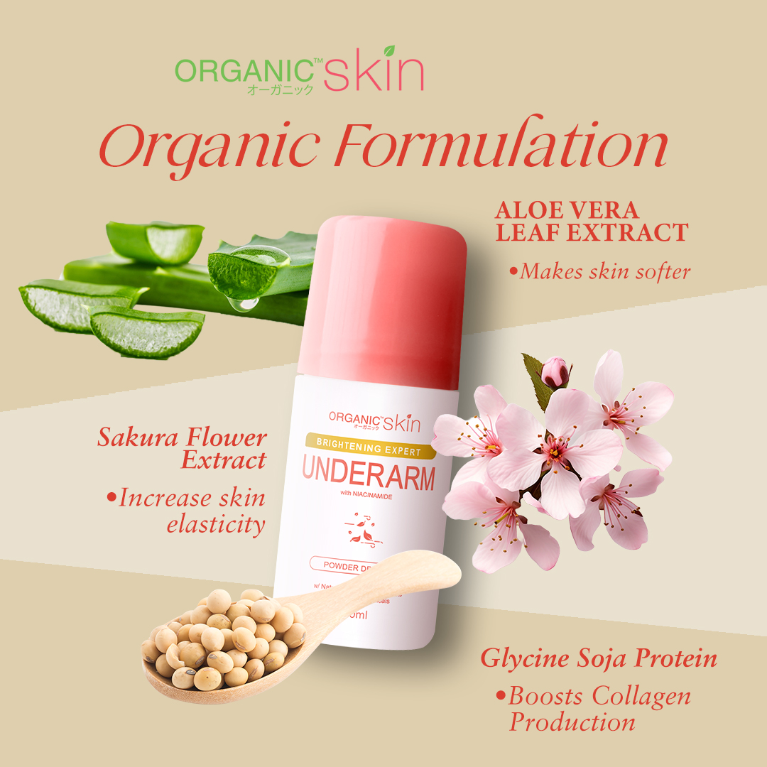 Organic Skin Brightening Expert Underarm Deodorant Roll On - 40ml